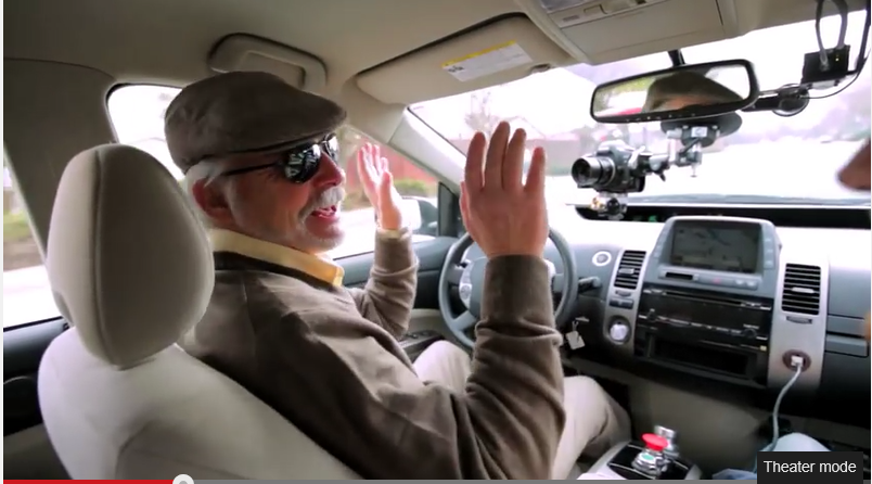Steve Mahan & a Google self-driving car (2012)