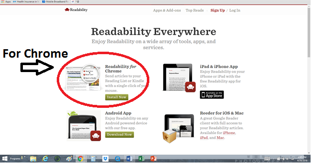 Readability Options